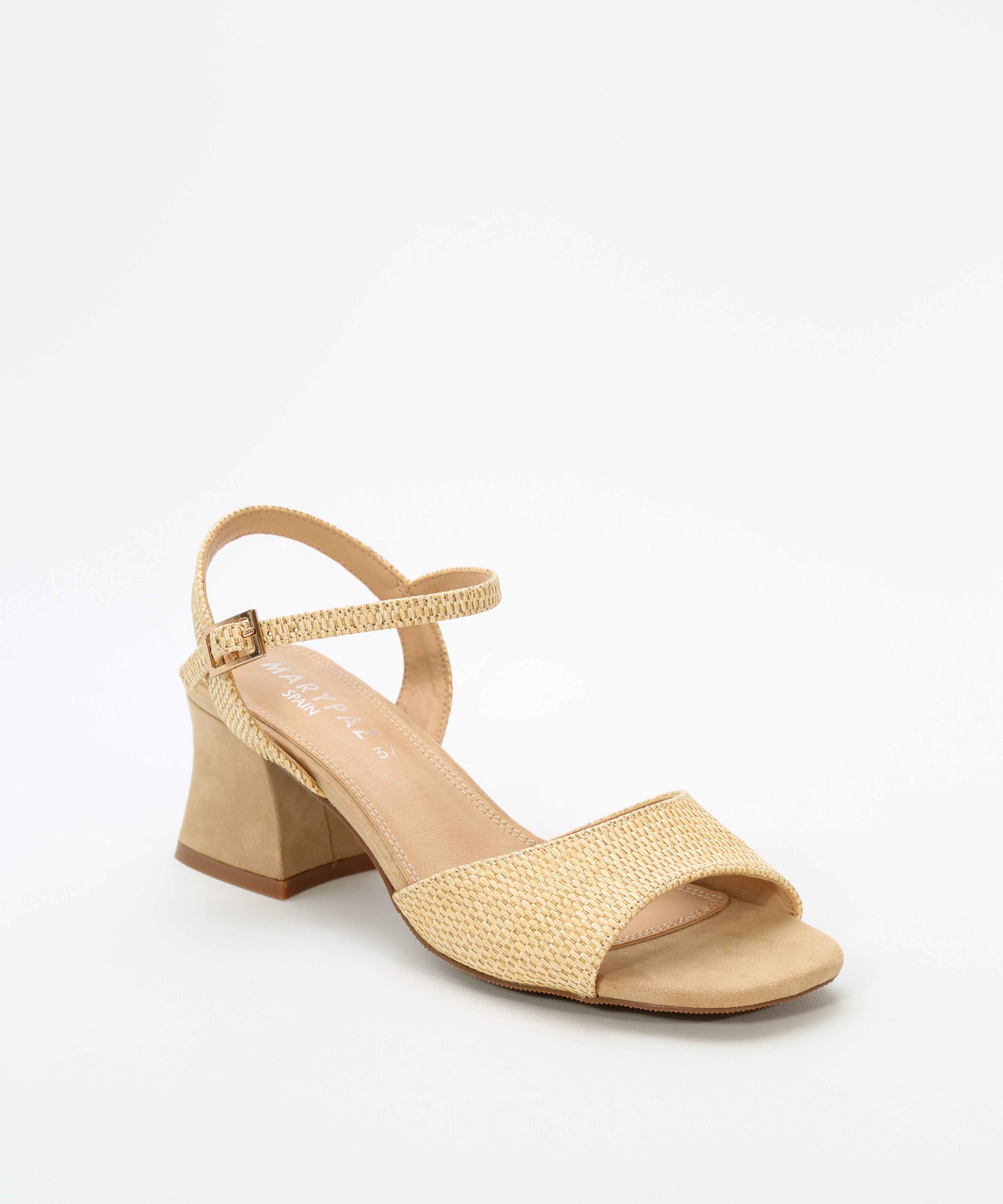 Sandalias tacón combinadas